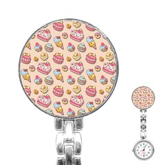 Sweet Pattern Stainless Steel Nurses Watch by Valentinaart