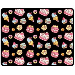 Sweet pattern Double Sided Fleece Blanket (Medium) 