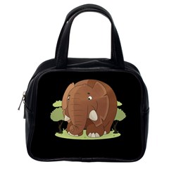 Cute Elephant Classic Handbags (one Side) by Valentinaart