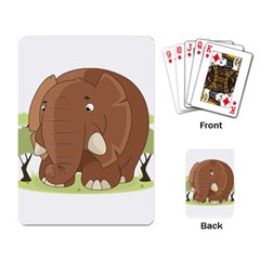 Cute Elephant Playing Card by Valentinaart