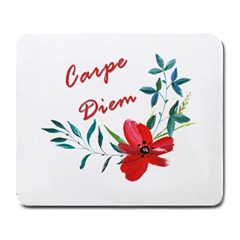 Carpe Diem  Large Mousepads by Valentinaart