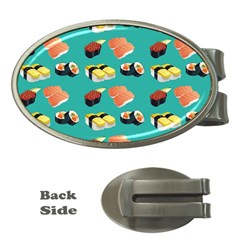 Sushi Pattern Money Clips (oval)  by Valentinaart