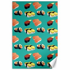 Sushi Pattern Canvas 24  X 36  by Valentinaart
