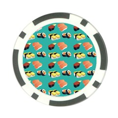 Sushi Pattern Poker Chip Card Guard (10 Pack) by Valentinaart