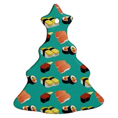 Sushi Pattern Christmas Tree Ornament (two Sides) by Valentinaart