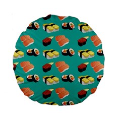 Sushi Pattern Standard 15  Premium Round Cushions by Valentinaart
