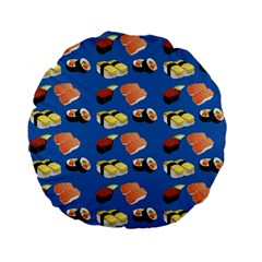 Sushi Pattern Standard 15  Premium Flano Round Cushions by Valentinaart