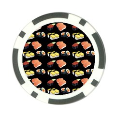 Sushi Pattern Poker Chip Card Guard (10 Pack) by Valentinaart