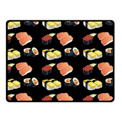 Sushi Pattern Fleece Blanket (small) by Valentinaart