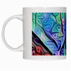 Magic Cube Abstract Art White Mugs by NouveauDesign