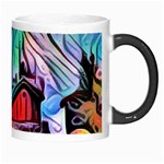 Magic cube abstract art Morph Mugs Right