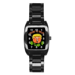 Trump Or Treat  Stainless Steel Barrel Watch by Valentinaart