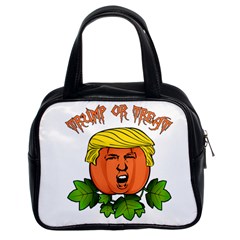 Trump Or Treat  Classic Handbags (2 Sides) by Valentinaart