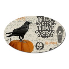 Vintage Halloween Oval Magnet by Valentinaart