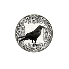 Vintage Halloween Raven Hat Clip Ball Marker (4 Pack) by Valentinaart