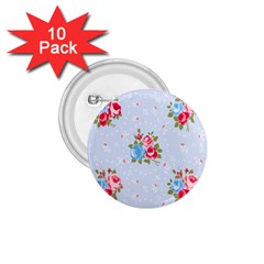 cute shabby chic floral pattern 1.75  Buttons (10 pack)