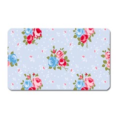 cute shabby chic floral pattern Magnet (Rectangular)