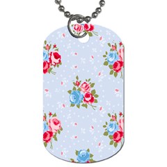 cute shabby chic floral pattern Dog Tag (Two Sides)