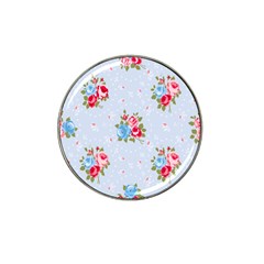 cute shabby chic floral pattern Hat Clip Ball Marker (10 pack)