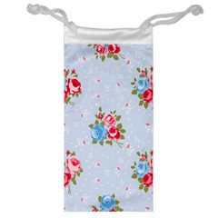 Cute Shabby Chic Floral Pattern Jewelry Bag by NouveauDesign
