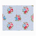 cute shabby chic floral pattern Small Glasses Cloth (2-Side) Back