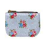 cute shabby chic floral pattern Mini Coin Purses Front