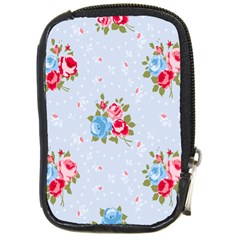 Cute Shabby Chic Floral Pattern Compact Camera Cases by NouveauDesign