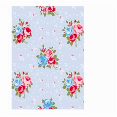 cute shabby chic floral pattern Large Garden Flag (Two Sides)