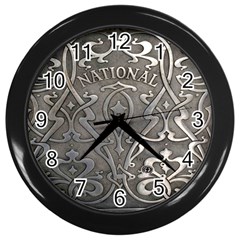 Art Nouveau Silver Wall Clocks (black) by NouveauDesign