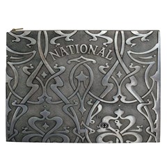 Art Nouveau Silver Cosmetic Bag (xxl)  by NouveauDesign