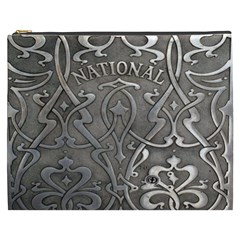 Art Nouveau Silver Cosmetic Bag (xxxl)  by NouveauDesign