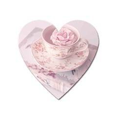 Shabby Chic High Tea Heart Magnet by NouveauDesign