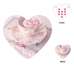 Shabby Chic High Tea Playing Cards (heart)  by NouveauDesign