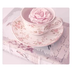 Shabby Chic High Tea Double Sided Flano Blanket (small)  by NouveauDesign