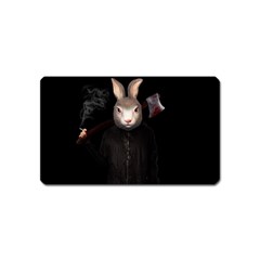 Evil Rabbit Magnet (name Card) by Valentinaart