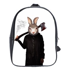 Evil Rabbit School Bag (xl) by Valentinaart