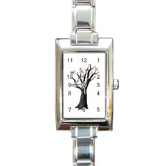 Dead Tree  Rectangle Italian Charm Watch by Valentinaart