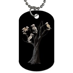Dead Tree  Dog Tag (two Sides) by Valentinaart