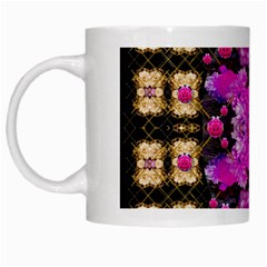 Flowers And Gold In Fauna Decorative Style White Mugs by pepitasart