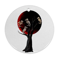 Dead Tree  Round Ornament (two Sides) by Valentinaart