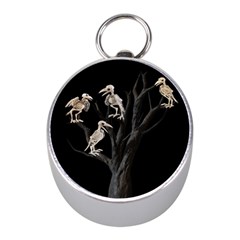 Dead Tree  Mini Silver Compasses by Valentinaart