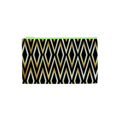 Gold,black,art Deco Pattern Cosmetic Bag (xs) by NouveauDesign