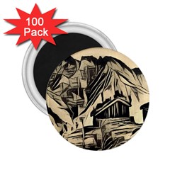 Ink Art 2 25  Magnets (100 Pack)  by NouveauDesign