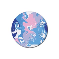 Abstract Marble 10 Rubber Coaster (Round) 