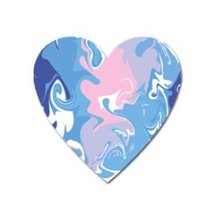 Abstract Marble 10 Heart Magnet