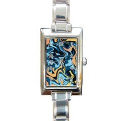 Abstract Marble 18 Rectangle Italian Charm Watch