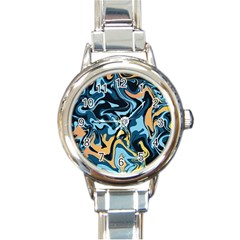 Abstract Marble 18 Round Italian Charm Watch