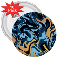 Abstract Marble 18 3  Buttons (10 pack) 