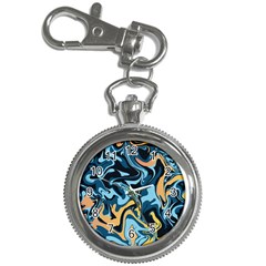 Abstract Marble 18 Key Chain Watches
