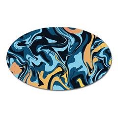 Abstract Marble 18 Oval Magnet